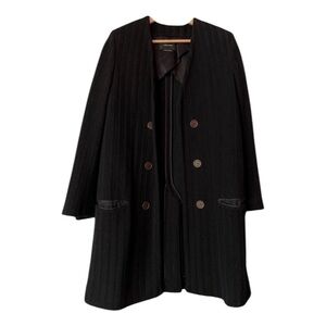 Isabel Marant Black Textured Open Front Coat - EUC